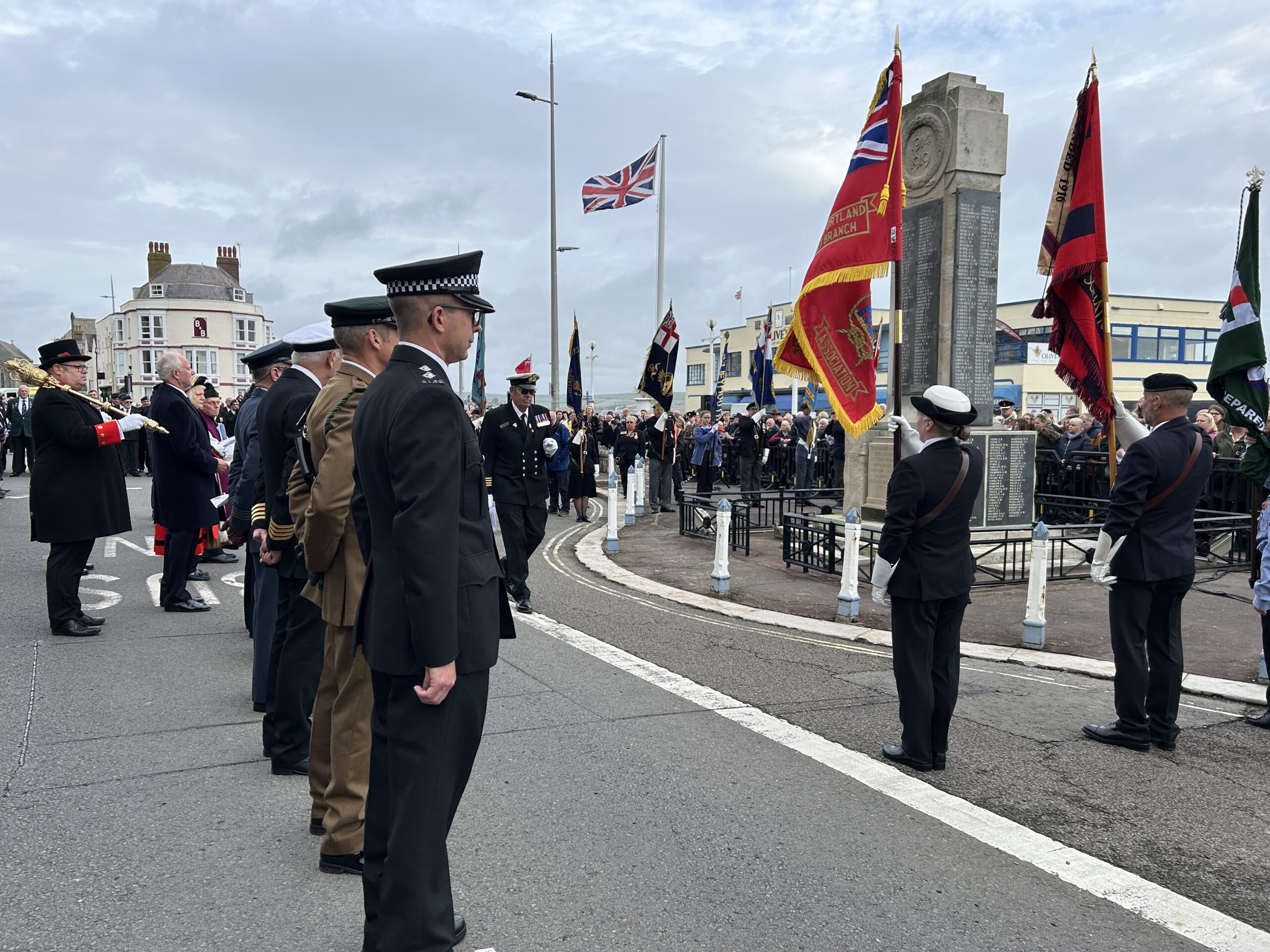 Remembrance Sunday service in Weymouth